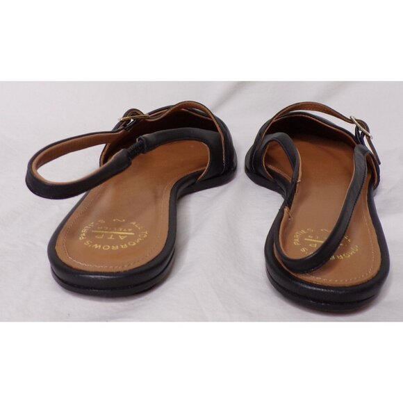 🆕 ATP ATELIER Cortina Pointed Toe Slingback Flat Shoe 8 Black - Picture 8 of 13